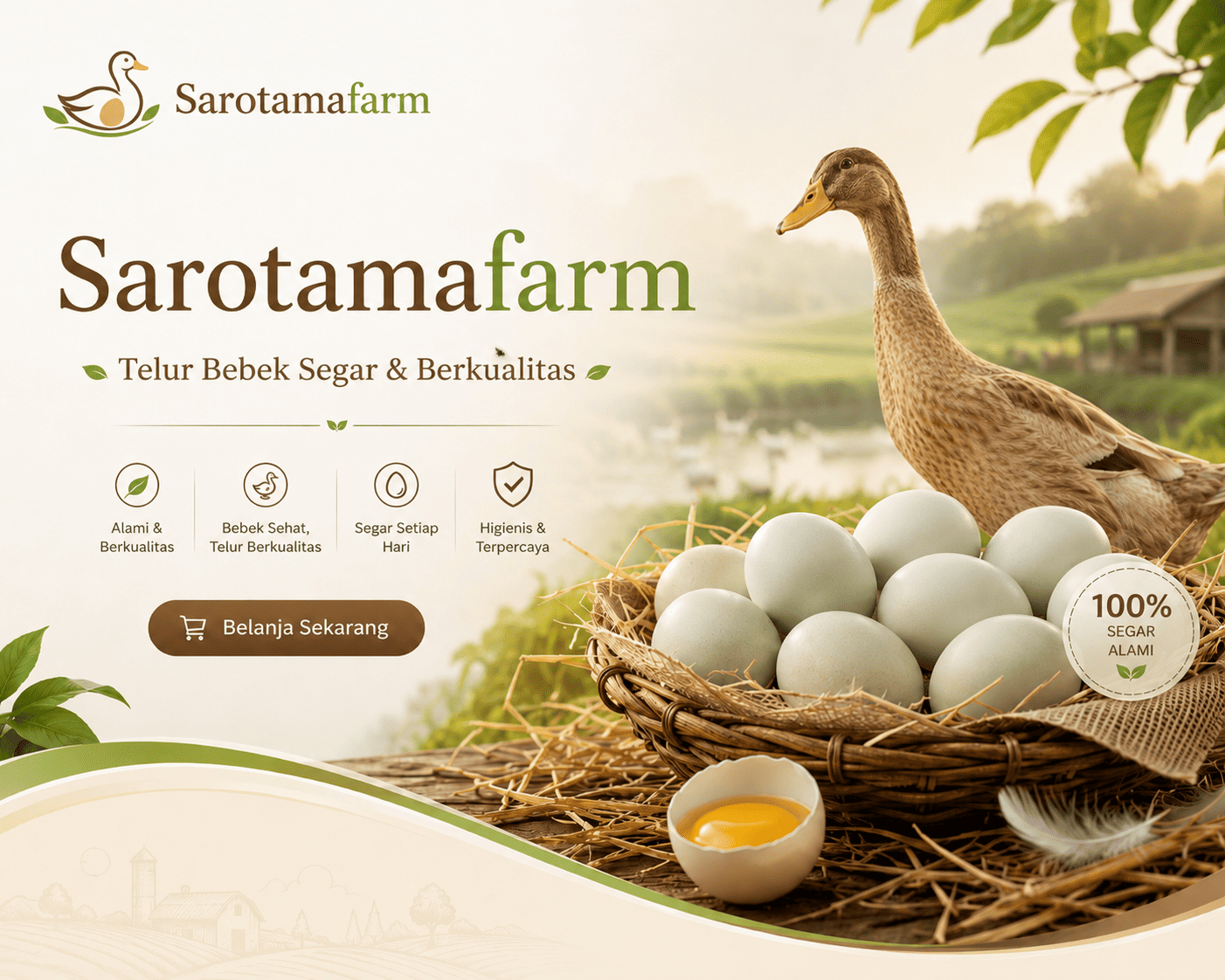 Sarotama Farm - Telur Bebek Segar