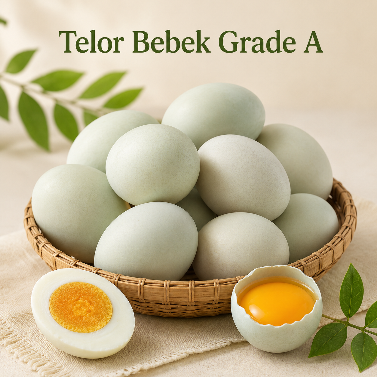 Telur Bebek Segar Grade A Sarotamafarm