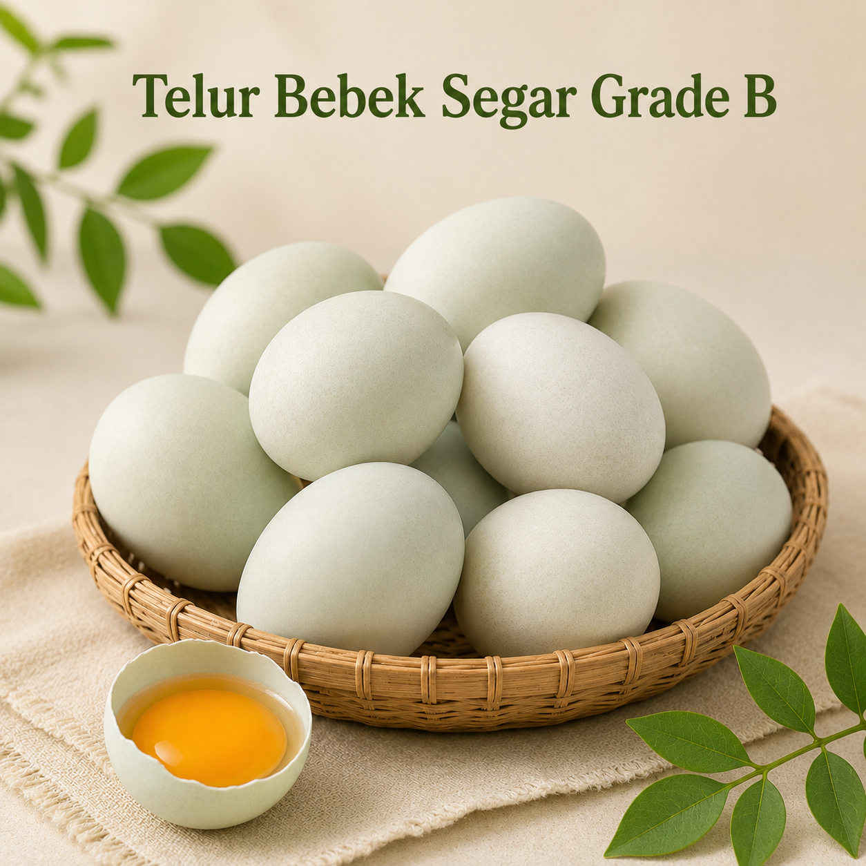 Telur Bebek Segar Grade B Sarotamafarm