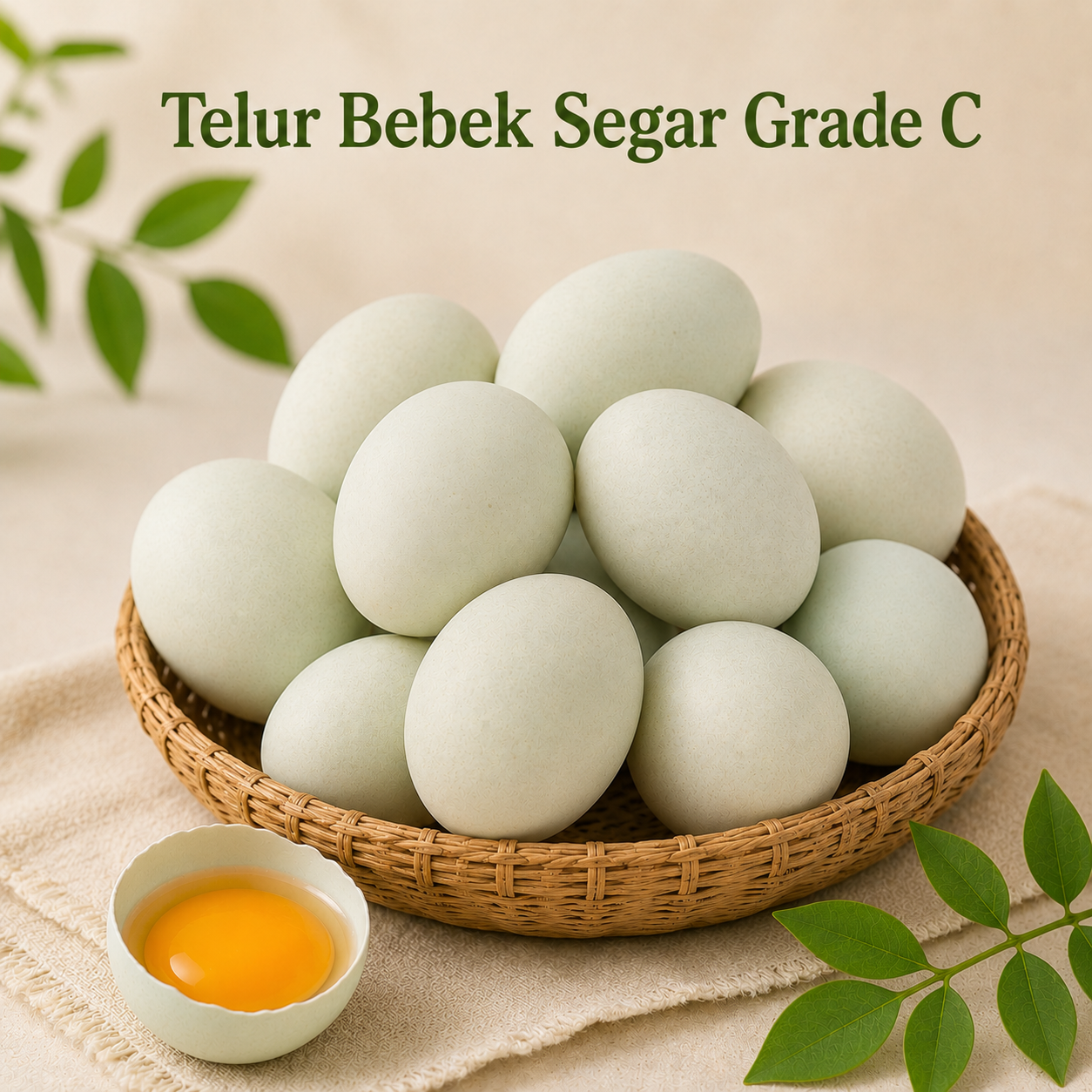 Telur Bebek Segar Grade C Sarotamafarm